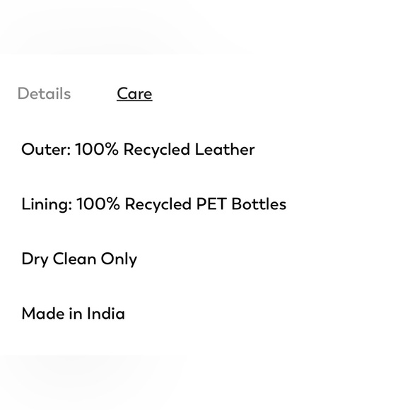 Amour Vert Deadwood recycled leather jacket size 38 - Picture 6 of 12